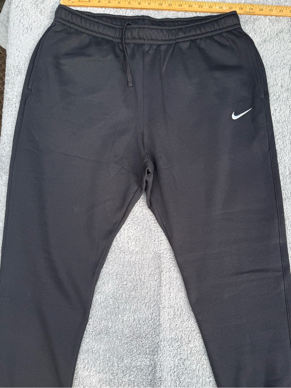 Nike Black Jogger Pants with White Swoosh